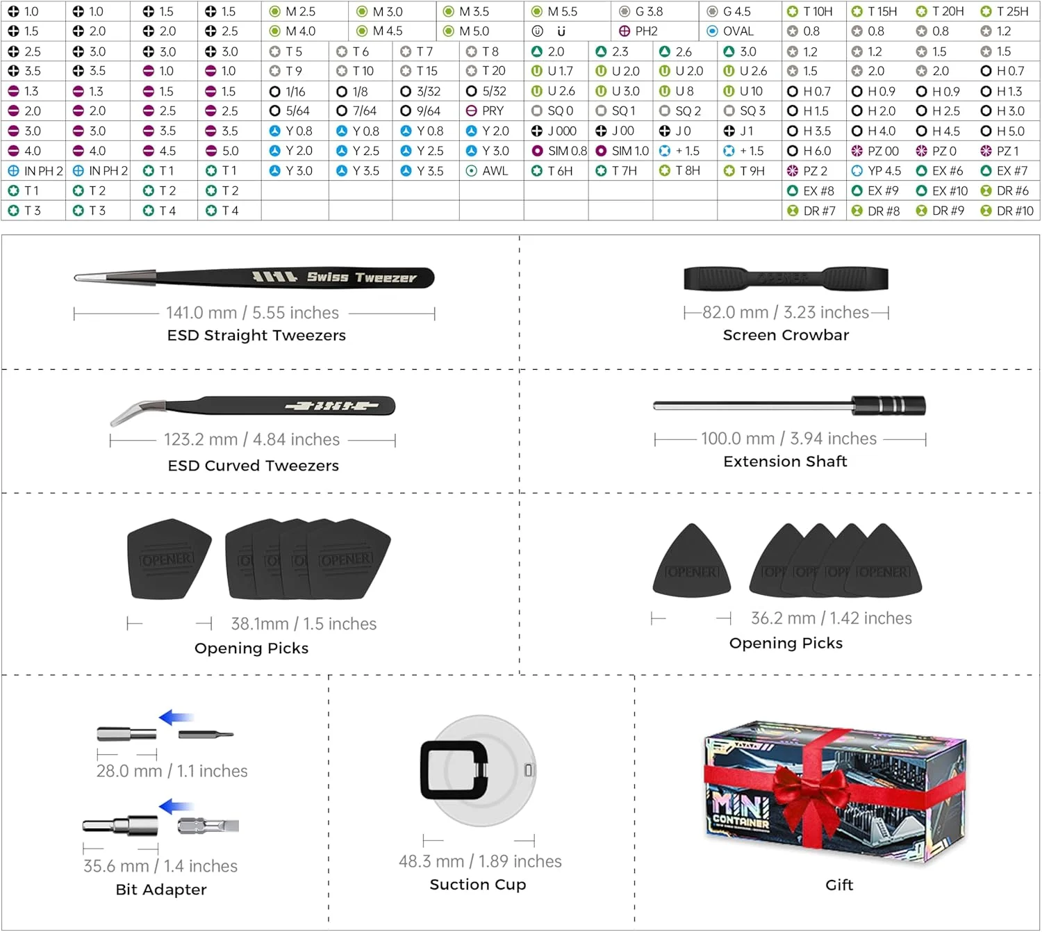 ست پیچ گوشتی جغجغه ای دقیق چند بیتی Jakemy، کیت پیچ گوشتی کامپیوتر 180 در 1، ست ابزار تعمیر پیچ گوشتی دقیق برای لپ تاپ، آیفون، مک بوک، PS5، ایکس باکس، RC، ساعت، جواهرات، عینک، اسباب بازی ست پیچ گوشتی جغجغه ای دقیق چند بیتی Jakemy، کیت پیچ گوشتی کامپیوتر 180 در 1، ست ابزار تعمیر پیچ گوشتی دقیق برای لپ تاپ، آیفون، مک بوک، PS5، ایکس باکس، RC، ساعت، جواهرات، عینک، اسباب بازی