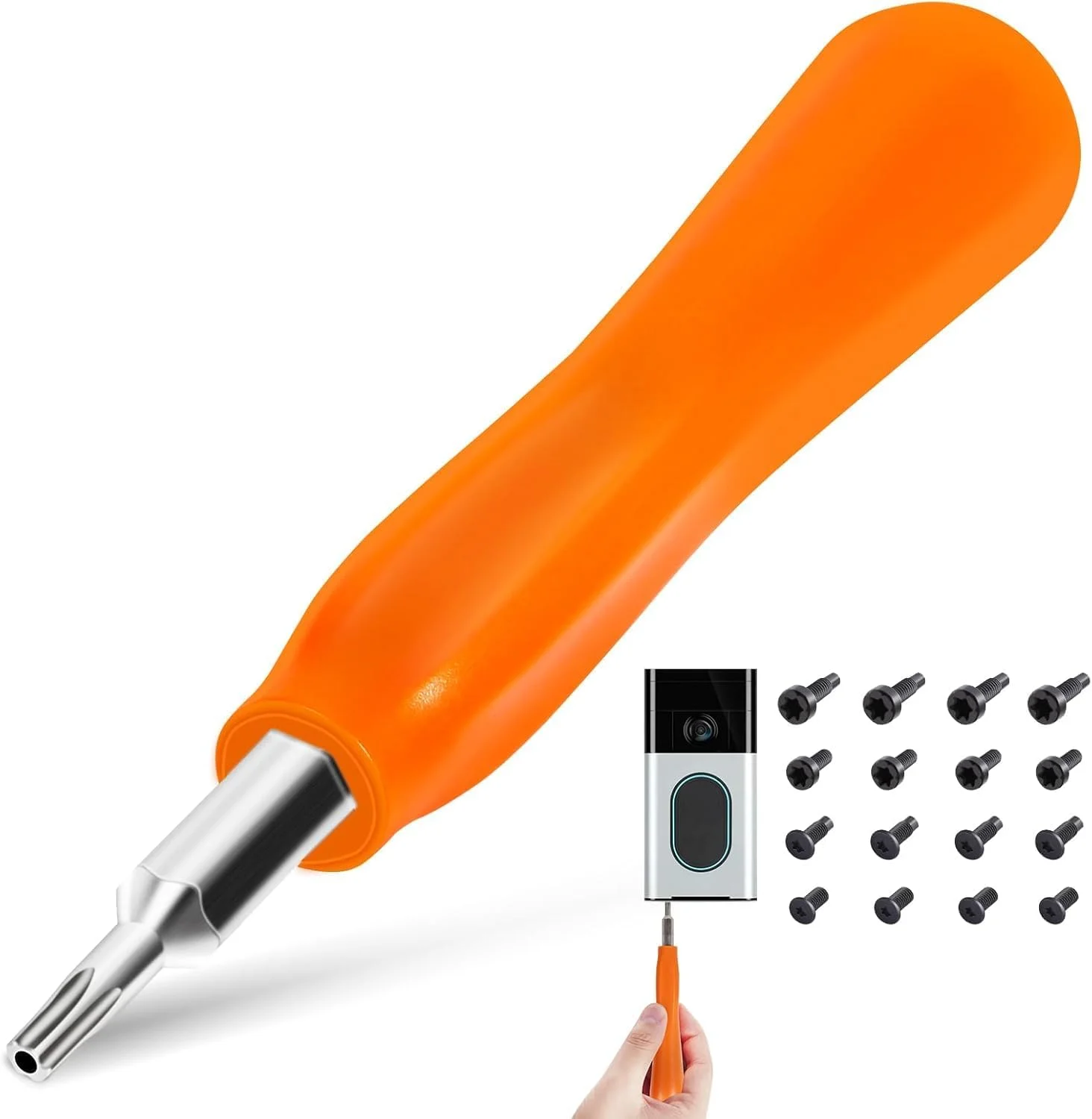 پیچ گوشتی زنگ درب Lonimia، پیچ گوشتی جایگزین زنگ، پیچ گوشتی دوربین زنگ، ابزار کاربردی چند منظوره و بادوام از جنس فولاد، مناسب برای همه زنگ ها