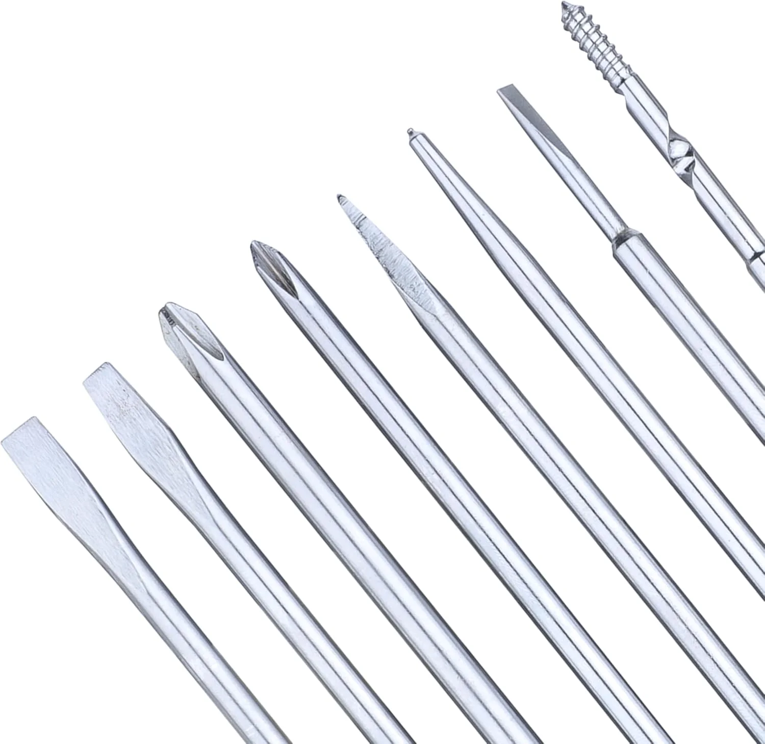 مجموعه پیچ گوشتی 8 عددی تاپاریا مدل 831 به همراه لامپ نئون نقره ای