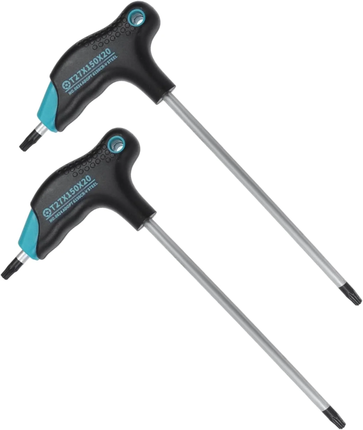 آچار ستارهای T27 Antrader، آچار آلن ضد دستکاری، دسته T فولادی کروم وانادیوم، پیچ گوشتی دو سر بازوی بلند 2 عددی آچار ستارهای T27 Antrader، آچار آلن ضد دستکاری، دسته T فولادی کروم وانادیوم، پیچ گوشتی دو سر بازوی بلند 2 عددی