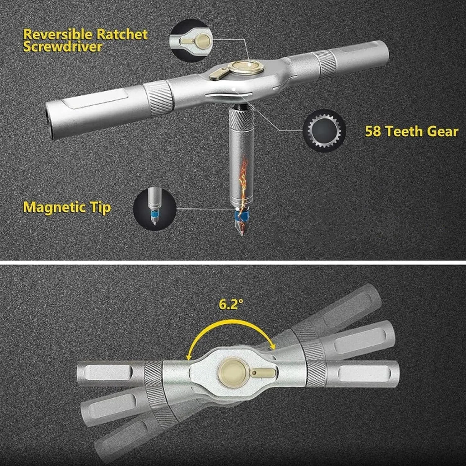 ست پیچ گوشتی جغجغه ای 24 در 1 Tool Tidy Life، کیت تعمیر چند منظوره خود مونتاژ با دسته جداشدنی. ابزار مناسب برای پروژه های DIY و حرفه ای (یک ست) ست پیچ گوشتی جغجغه ای 24 در 1 Tool Tidy Life، کیت تعمیر چند منظوره خود مونتاژ با دسته جداشدنی. ابزار مناسب برای پروژه های DIY و حرفه ای (یک ست)