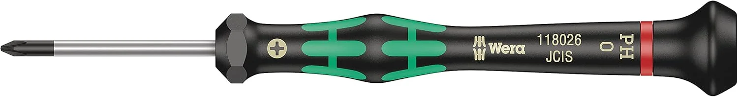 پیچ گوشتی فیلیپس میکرو Kraftform Wera 2050، PH 0 x 40 میلی متر، 05118026001، مشکی و سبز پیچ گوشتی فیلیپس میکرو Kraftform Wera 2050، PH 0 x 40 میلی متر، 05118026001، مشکی و سبز