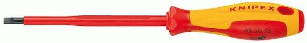 پیچ گوشتی های KNIPEX برای پیچ های شکاف دار عایق 1000 ولت (295 میلی متر) 98 20 80 پیچ گوشتی های KNIPEX برای پیچ های شکاف دار عایق 1000 ولت (295 میلی متر) 98 20 80