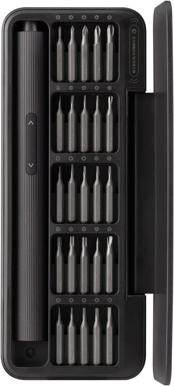 ست پیچ گوشتی برقی 25 در 1 هوتو پاورولوژی (آلیاژ آلومینیوم) - خاکستری تیره