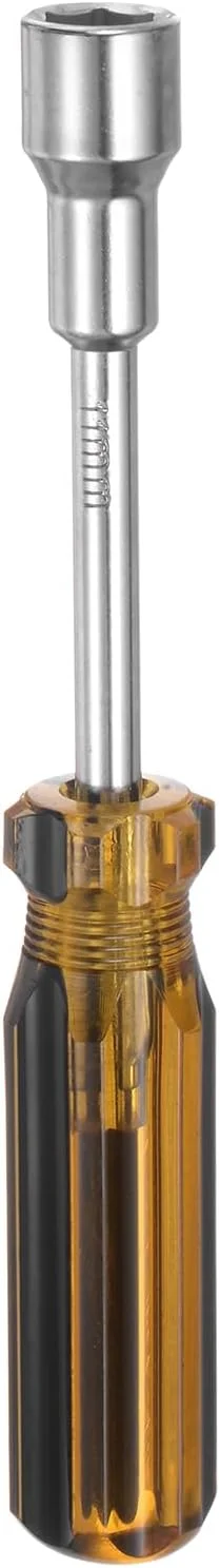 پیچ گوشتی مهره گیر شش گوش متریک 11 میلی متری فولاد کربنی با دسته PVC ارگونومیک، غیر مغناطیسی، ابزار دستی آچار سوکت برای تعمیر و نگهداری خودرو و بهبود خانه. پیچ گوشتی مهره گیر شش گوش متریک 11 میلی متری فولاد کربنی با دسته PVC ارگونومیک، غیر مغناطیسی، ابزار دستی آچار سوکت برای تعمیر و نگهداری خودرو و بهبود خانه.