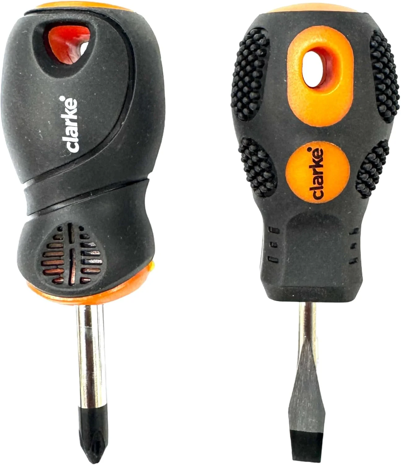 مجموعه دو عددی پیچ گوشتی تخت و چهارسو 38 میلی متری (سایز کوتاه) - Clarke