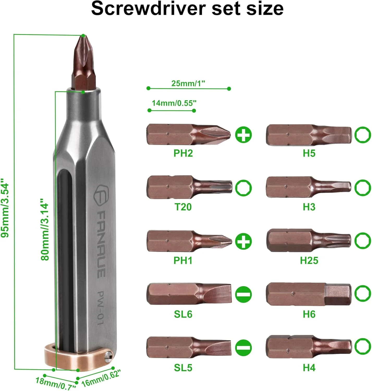 پیچ گوشتی جیبی تیتانیومی FANAUE، مجموعه پیچ گوشتی دقیق، ابزار تعمیر مغناطیسی حرفه ای برای لوازم الکترونیکی، کامپیوتر، آیفون، لپ تاپ، کنسول بازی، ساعت، عینک و پروژه های DIY. پیچ گوشتی جیبی تیتانیومی FANAUE، مجموعه پیچ گوشتی دقیق، ابزار تعمیر مغناطیسی حرفه ای برای لوازم الکترونیکی، کامپیوتر، آیفون، لپ تاپ، کنسول بازی، ساعت، عینک و پروژه های DIY.