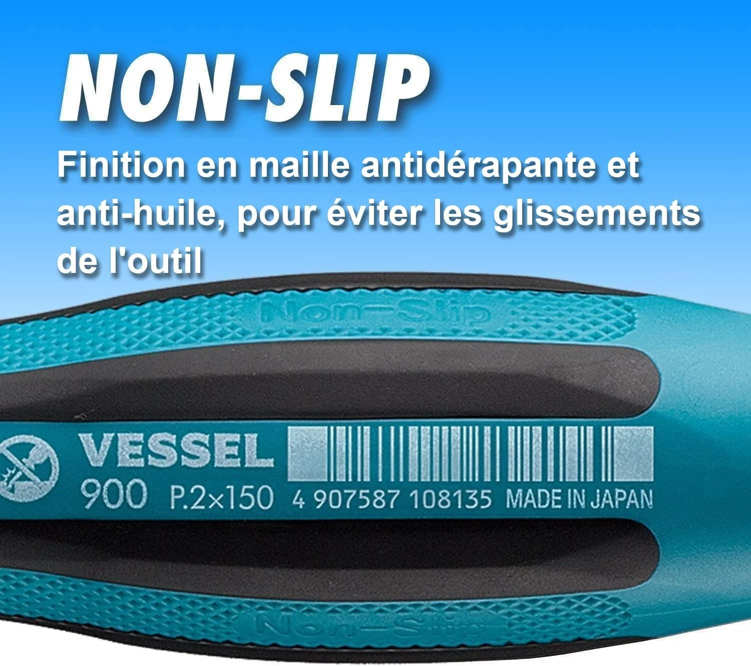 پیچ گوشتی دوسو 2x150 مدل Megadora 900 برند Vessel