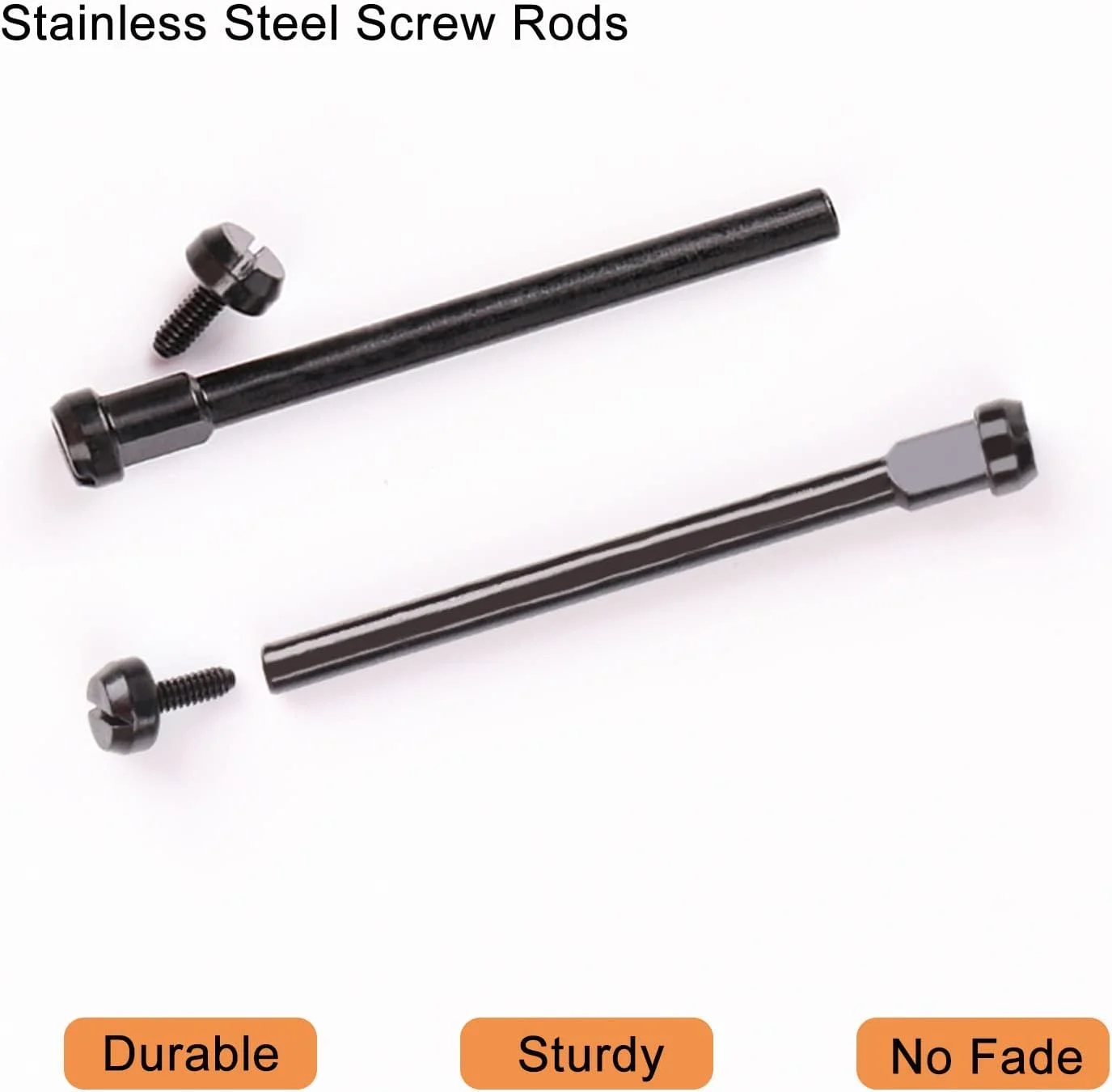 میله پیچی سازگار با Amazfit T-Rex 2 / T-Rex 2 Pro، پیچ های جایگزین میله اتصال فولاد ضد زنگ 2 عددی با ابزار حذف پیچ گوشتی 2 عددی برای لوازم جانبی Amazfit T Rex 2 (مشکی) میله پیچی سازگار با Amazfit T-Rex 2 / T-Rex 2 Pro، پیچ های جایگزین میله اتصال فولاد ضد زنگ 2 عددی با ابزار حذف پیچ گوشتی 2 عددی برای لوازم جانبی Amazfit T Rex 2 (مشکی)