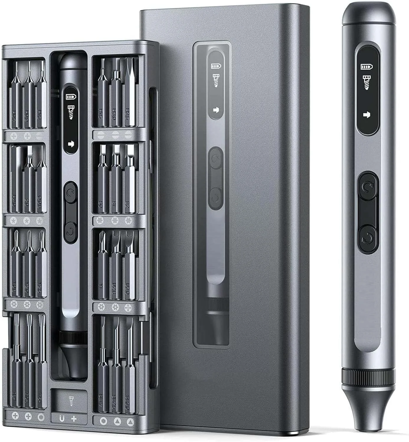 ست پیچ گوشتی برقی کوچک Joyzzz، کیت پیچ گوشتی برقی 50 در 1 با 48 سری مغناطیسی، ابزار تعمیر بی سیم پیچ گوشتی دقیق با موچین و اهرم برای تلفن، دوربین، لپ تاپ، ساعت ست پیچ گوشتی برقی کوچک Joyzzz، کیت پیچ گوشتی برقی 50 در 1 با 48 سری مغناطیسی، ابزار تعمیر بی سیم پیچ گوشتی دقیق با موچین و اهرم برای تلفن، دوربین، لپ تاپ، ساعت