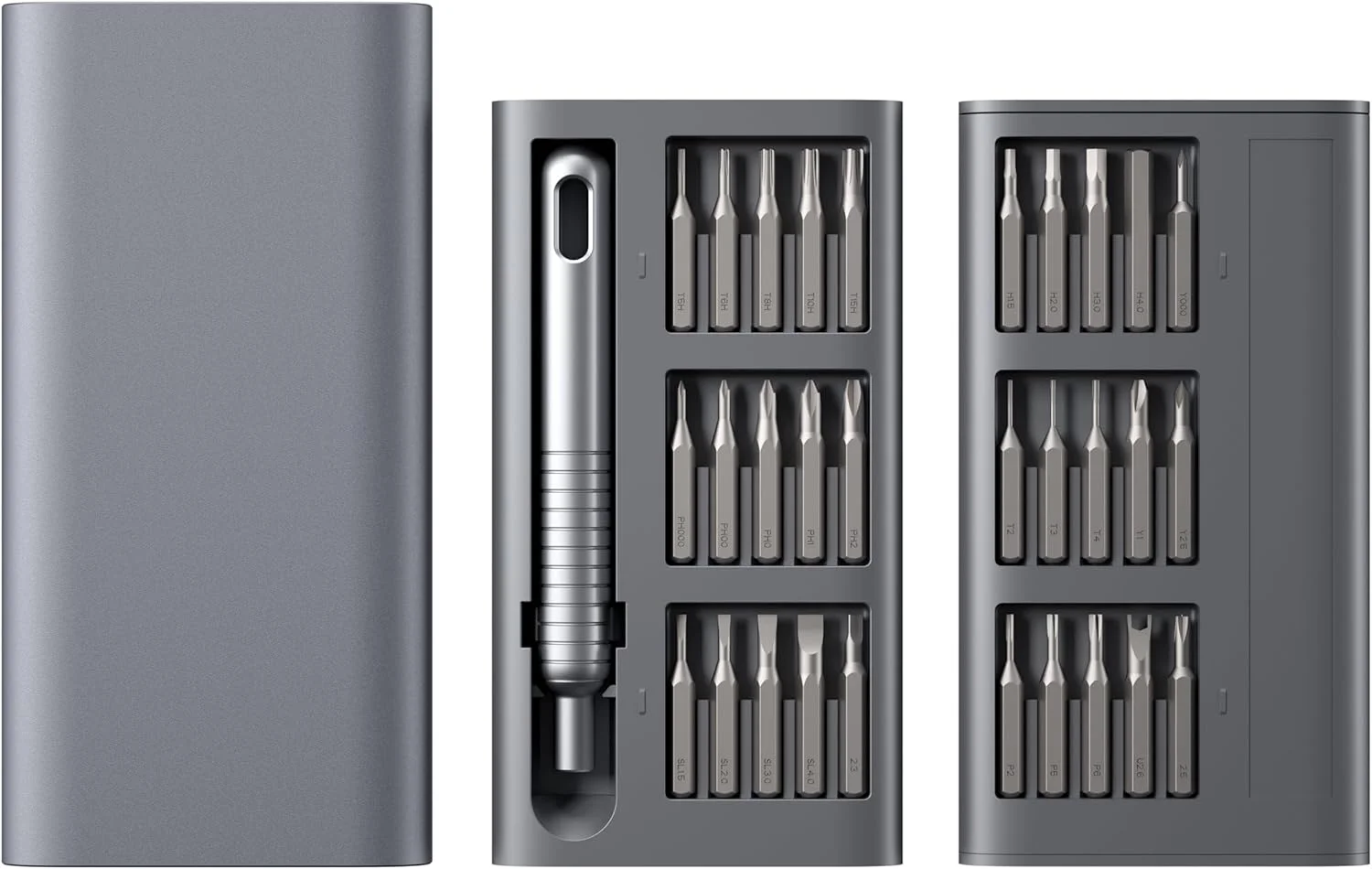 ست پیچ گوشتی 31 در 1 پاورولوژی استیل ضد زنگ - خاکستری ست پیچ گوشتی 31 در 1 پاورولوژی استیل ضد زنگ - خاکستری