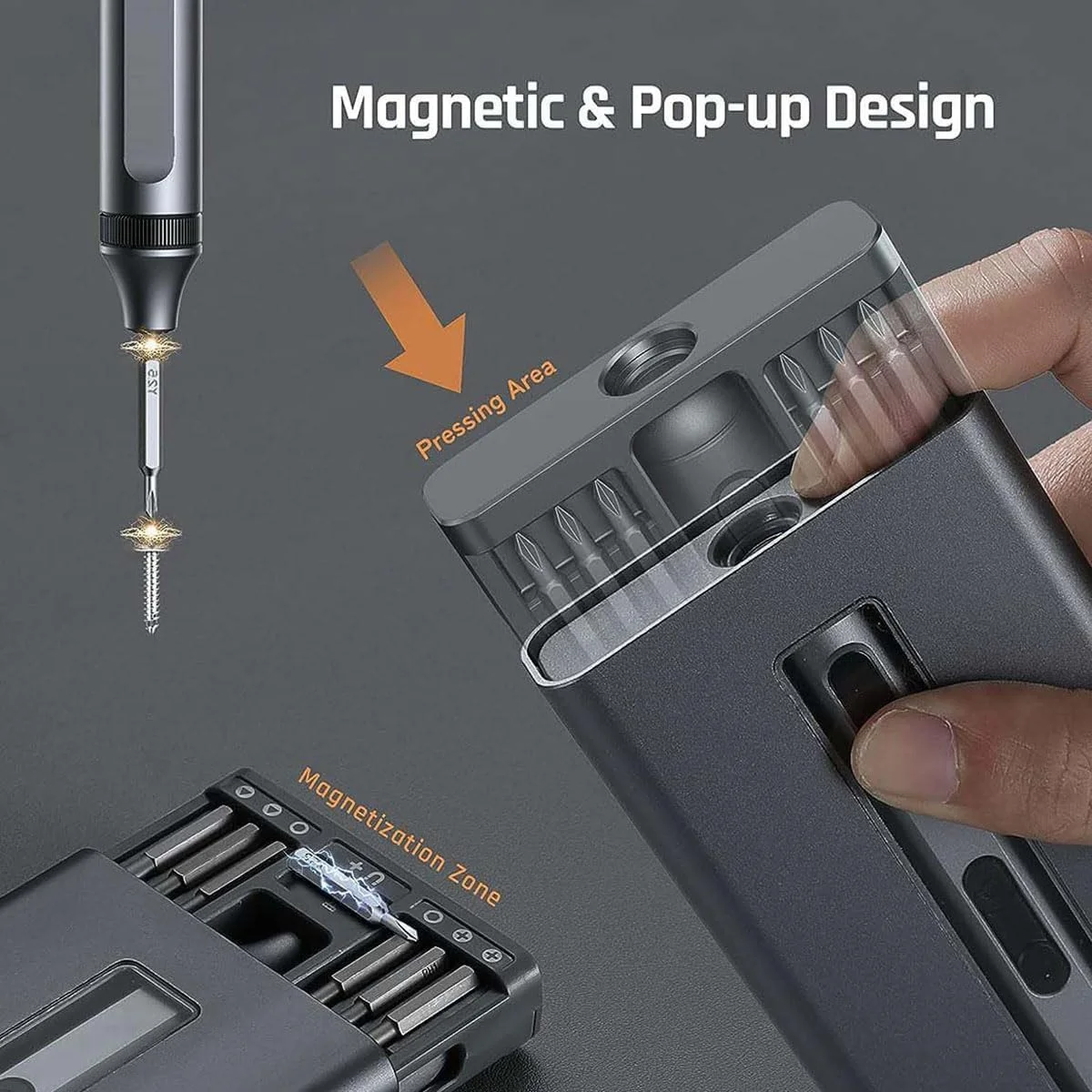 ست پیچ گوشتی برقی کوچک Joyzzz، کیت پیچ گوشتی برقی 50 در 1 با 48 سری مغناطیسی، ابزار تعمیر بی سیم پیچ گوشتی دقیق با موچین و اهرم برای تلفن، دوربین، لپ تاپ، ساعت ست پیچ گوشتی برقی کوچک Joyzzz، کیت پیچ گوشتی برقی 50 در 1 با 48 سری مغناطیسی، ابزار تعمیر بی سیم پیچ گوشتی دقیق با موچین و اهرم برای تلفن، دوربین، لپ تاپ، ساعت