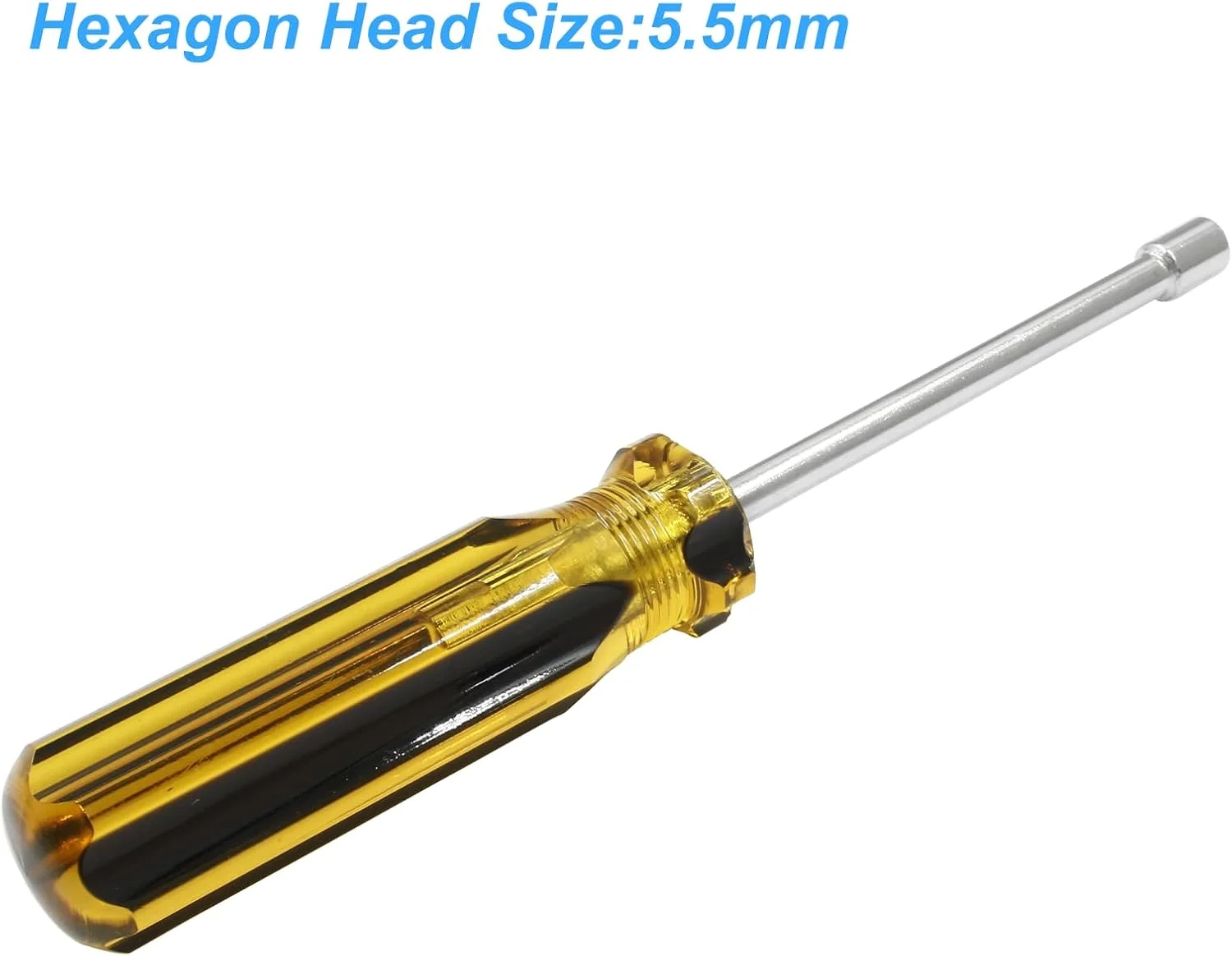 پیچ گوشتی بکس 5.5 میلی متری Biaungdo، آچار بکس فولادی کربنی با نوک غیر مغناطیسی، ابزار دستی آچار مهره شش گوش برای تعمیرات (دسته پلاستیکی) پیچ گوشتی بکس 5.5 میلی متری Biaungdo، آچار بکس فولادی کربنی با نوک غیر مغناطیسی، ابزار دستی آچار مهره شش گوش برای تعمیرات (دسته پلاستیکی)