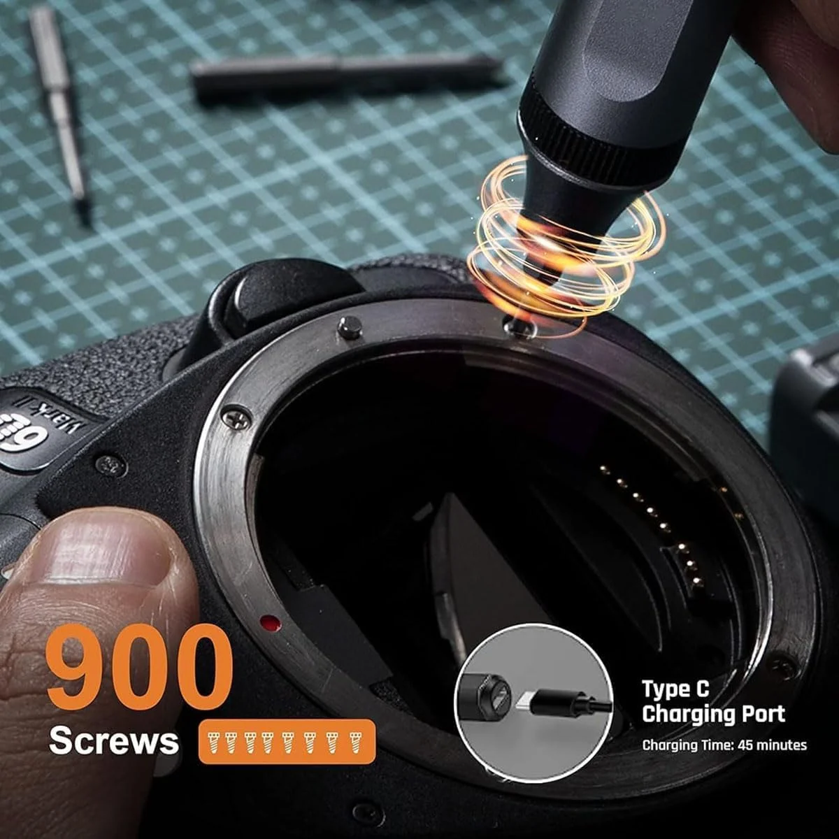 ست پیچ گوشتی برقی کوچک Joyzzz، کیت پیچ گوشتی برقی 50 در 1 با 48 سری مغناطیسی، ابزار تعمیر بی سیم پیچ گوشتی دقیق با موچین و اهرم برای تلفن، دوربین، لپ تاپ، ساعت ست پیچ گوشتی برقی کوچک Joyzzz، کیت پیچ گوشتی برقی 50 در 1 با 48 سری مغناطیسی، ابزار تعمیر بی سیم پیچ گوشتی دقیق با موچین و اهرم برای تلفن، دوربین، لپ تاپ، ساعت