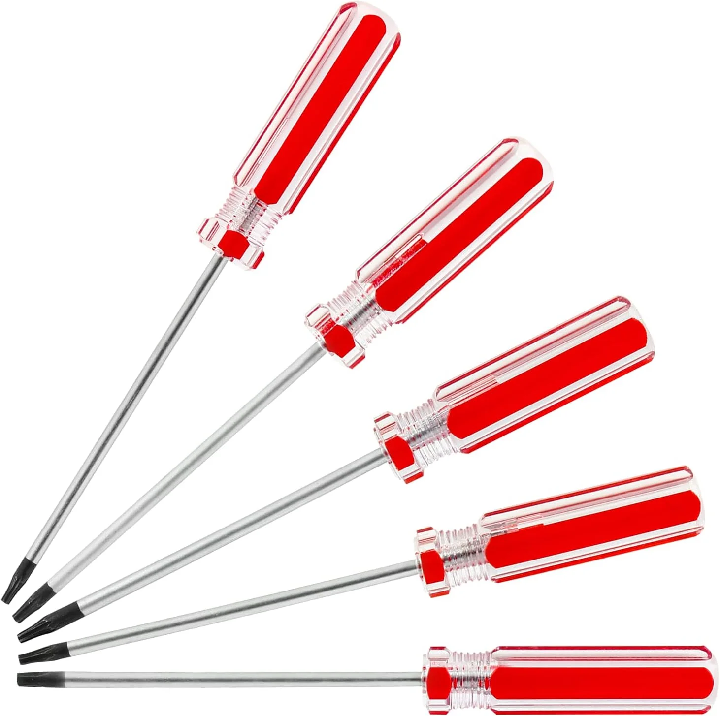 مجموعه پیچ گوشتی ستاره ای T6 T7 T8 T9 T10 با شفت فولادی 3 اینچی برای تعمیر یا نگهداری اسباب بازی ها، لوازم کوچک و محصولات الکترونیکی، 5 عددی مجموعه پیچ گوشتی ستاره ای T6 T7 T8 T9 T10 با شفت فولادی 3 اینچی برای تعمیر یا نگهداری اسباب بازی ها، لوازم کوچک و محصولات الکترونیکی، 5 عددی