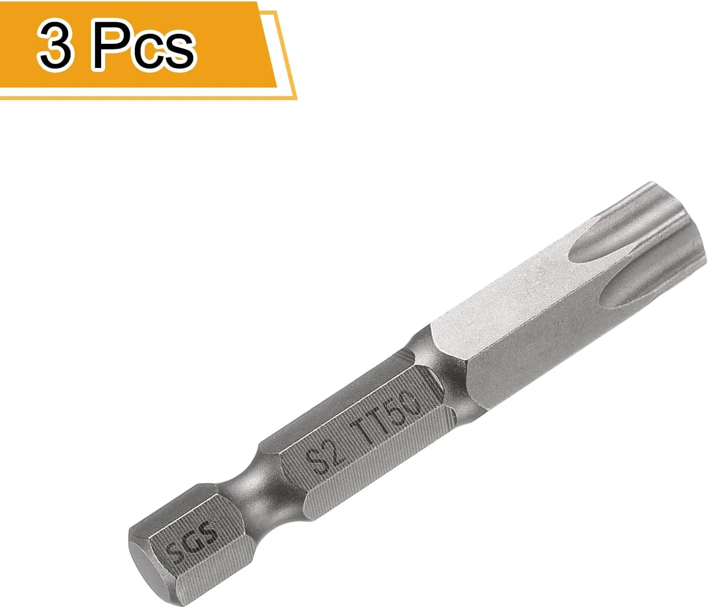 ست ۳ عددی سری پیچ گوشتی ستاره ای سوراخ دار هارفتینگ TT50، طول ۵۰ میلی متر، شفت ۱/۴ اینچ، آهنربایی، مقاوم در برابر دستکاری، ۶ پر، جنس فولاد S2، مناسب برای ابزارآلات صنعتی