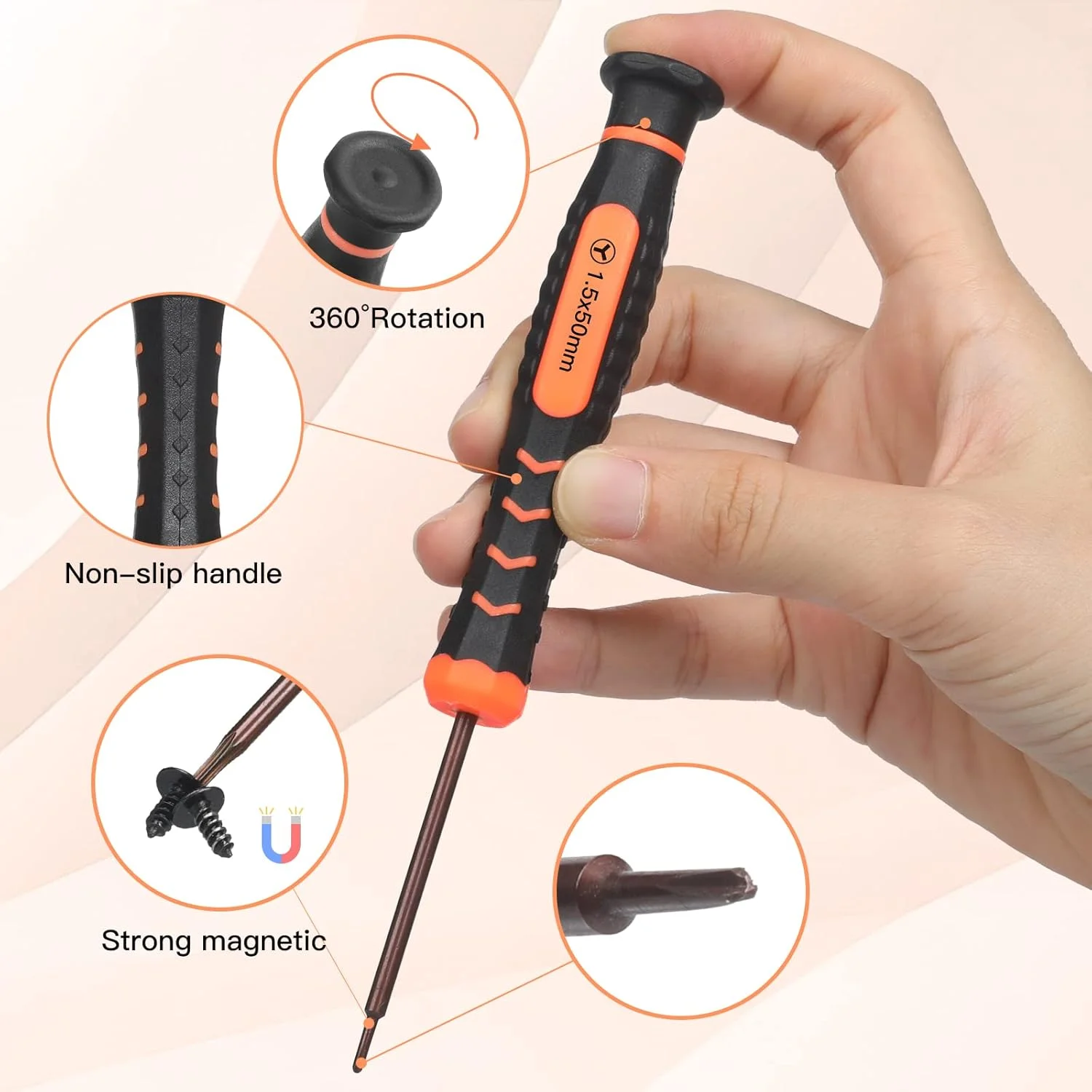 پیچ گوشتی تک دقیق JOREST، P5/Y00/Y1/T5/T6/T8/T9/T15 Torx Security به همراه Spudger، ابزار برای زنگ در، سوییچ، PS3/4/5، لپ تاپ، ایکس باکس، مک بوک، Wii و غیره، برای تعمیر، تمیز کردن، تعویض باتری پیچ گوشتی تک دقیق JOREST، P5/Y00/Y1/T5/T6/T8/T9/T15 Torx Security به همراه Spudger، ابزار برای زنگ در، سوییچ، PS3/4/5، لپ تاپ، ایکس باکس، مک بوک، Wii و غیره، برای تعمیر، تمیز کردن، تعویض باتری