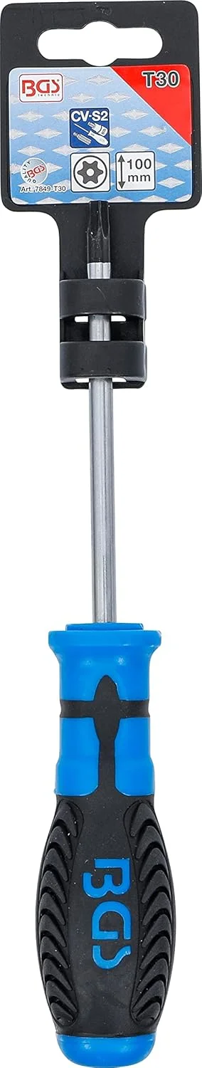 BGS 7849-T30 | پیچ گوشتی | ستاره ای ضد دستکاری (برای Torx) T30 | طول تیغه 100 میلی متر BGS 7849-T30 | پیچ گوشتی | ستاره ای ضد دستکاری (برای Torx) T30 | طول تیغه 100 میلی متر