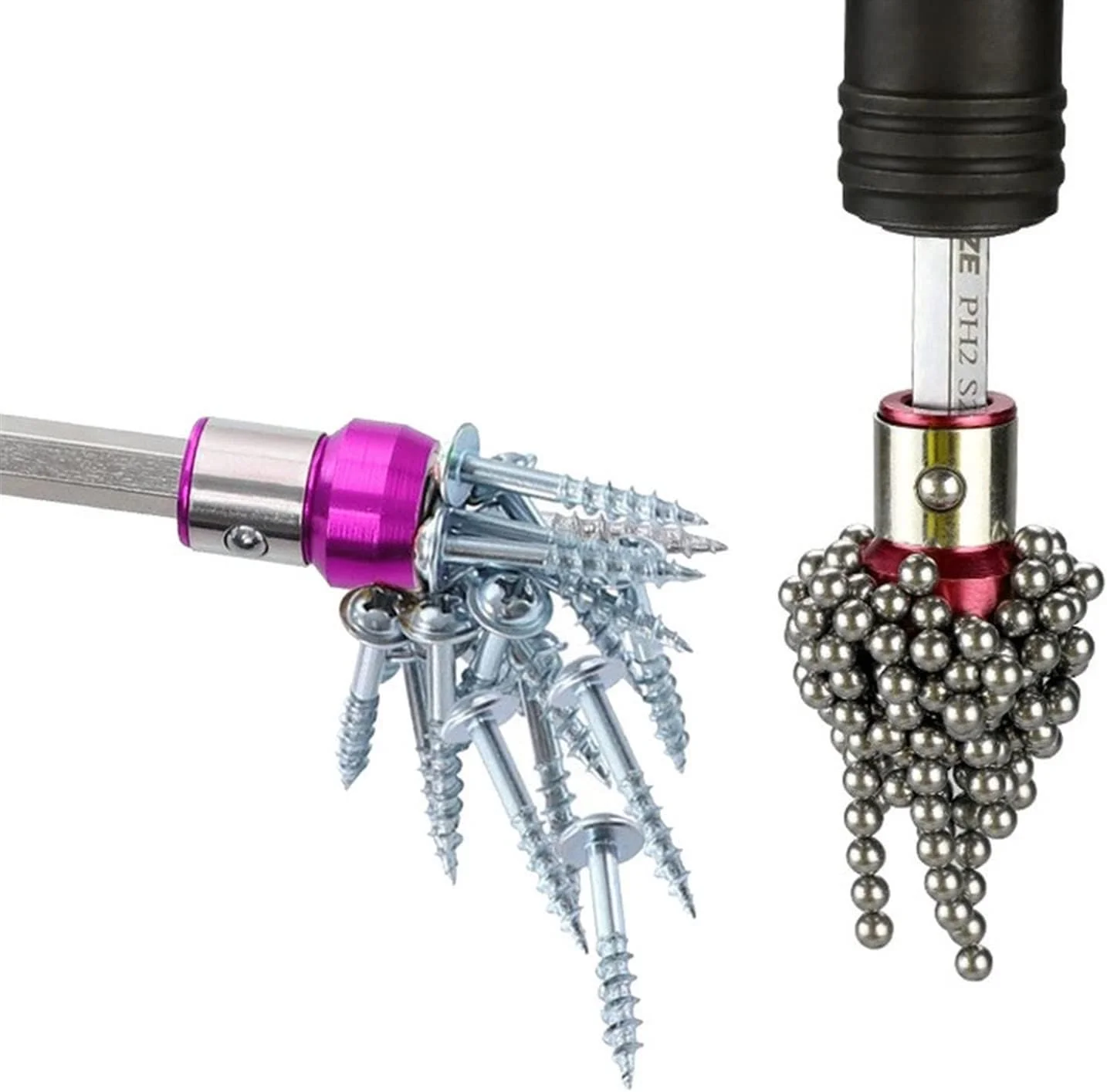 حلقه مغناطیسی قوی فلزی پیچ گوشتی YHUAEE، آهنربای سر پیچ گوشتی برقی فیلیپس حلقه مغناطیسی قوی فلزی پیچ گوشتی YHUAEE، آهنربای سر پیچ گوشتی برقی فیلیپس