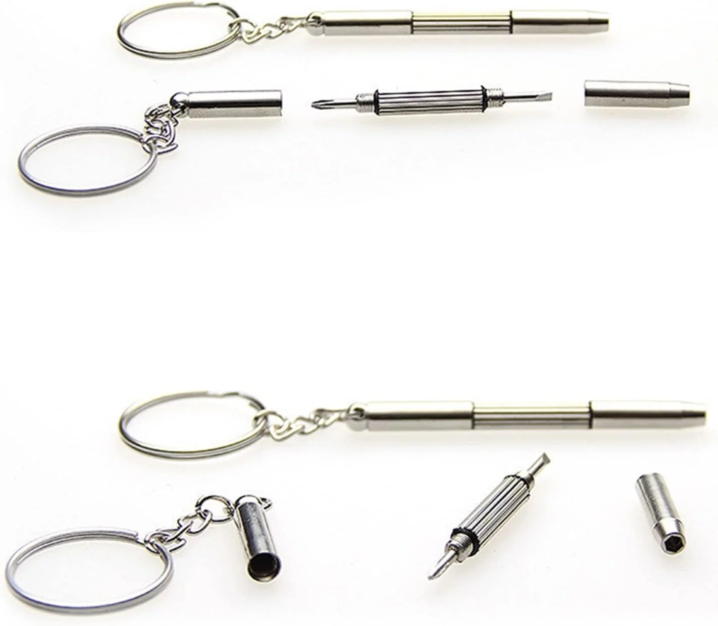 پیچ گوشتی عینک پیچ گوشتی استیل ضد زنگ قابل حمل جاکلیدی پیچ گوشتی عینک آفتابی ساعت پیچ گوشتی 3 در 1 کیت ابزار تعمیر پیچ گوشتی عینک پیچ گوشتی استیل ضد زنگ قابل حمل جاکلیدی پیچ گوشتی عینک آفتابی ساعت پیچ گوشتی 3 در 1 کیت ابزار تعمیر