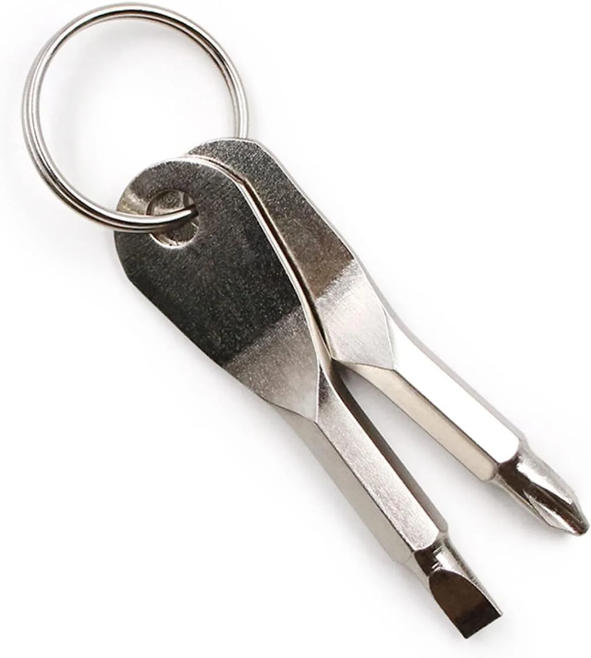 WMGSDWB پیچ گوشتی استیل ضد زنگ مینی جاکلیدی ابزار جیبی مجموعه پیچ گوشتی دوسو چهارسو چند منظوره حلقه کلید شکل کلید خودرو WMGSDWB پیچ گوشتی استیل ضد زنگ مینی جاکلیدی ابزار جیبی مجموعه پیچ گوشتی دوسو چهارسو چند منظوره حلقه کلید شکل کلید خودرو