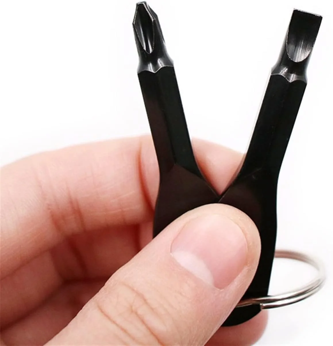 WMGSDWB پیچ گوشتی استیل ضد زنگ مینی جاکلیدی ابزار جیبی مجموعه پیچ گوشتی دوسو چهارسو چند منظوره حلقه کلید شکل کلید خودرو WMGSDWB پیچ گوشتی استیل ضد زنگ مینی جاکلیدی ابزار جیبی مجموعه پیچ گوشتی دوسو چهارسو چند منظوره حلقه کلید شکل کلید خودرو