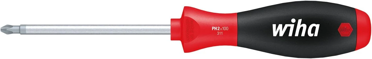 پیچ گوشتی فیلیپس Wiha SoftFinish® با تیغه گرد (27758) PH2 x 150 میلی متر، دسته ارگونومیک برای چرخاندن قدرتمند، همه کاره برای صنعت و صنایع دستی پیچ گوشتی فیلیپس Wiha SoftFinish® با تیغه گرد (27758) PH2 x 150 میلی متر، دسته ارگونومیک برای چرخاندن قدرتمند، همه کاره برای صنعت و صنایع دستی