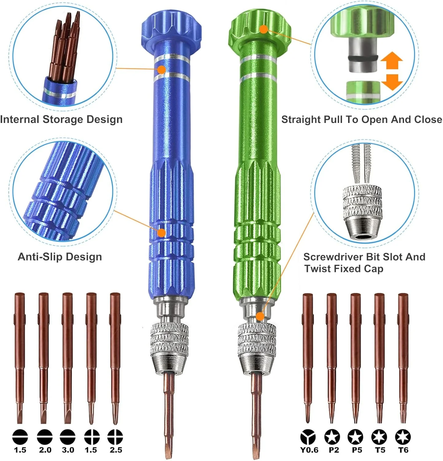 مجموعه پیچ گوشتی کوچک VSINSOUL، کیت تعمیر عینک با 10 سری پیچ گوشتی مغناطیسی دقیق و پیچ گوشتی مینی عینک، عالی برای تعمیر ساعت، عینک آفتابی، تلفن، لپ تاپ، جواهرات و لوازم الکترونیکی