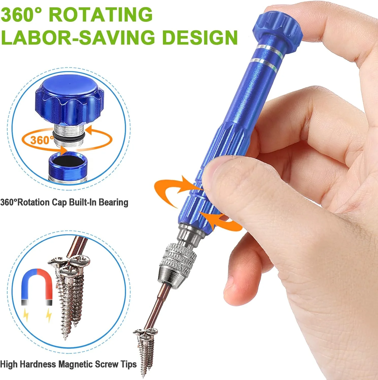 مجموعه پیچ گوشتی کوچک VSINSOUL، کیت تعمیر عینک با 10 سری پیچ گوشتی مغناطیسی دقیق و پیچ گوشتی مینی عینک، عالی برای تعمیر ساعت، عینک آفتابی، تلفن، لپ تاپ، جواهرات و لوازم الکترونیکی