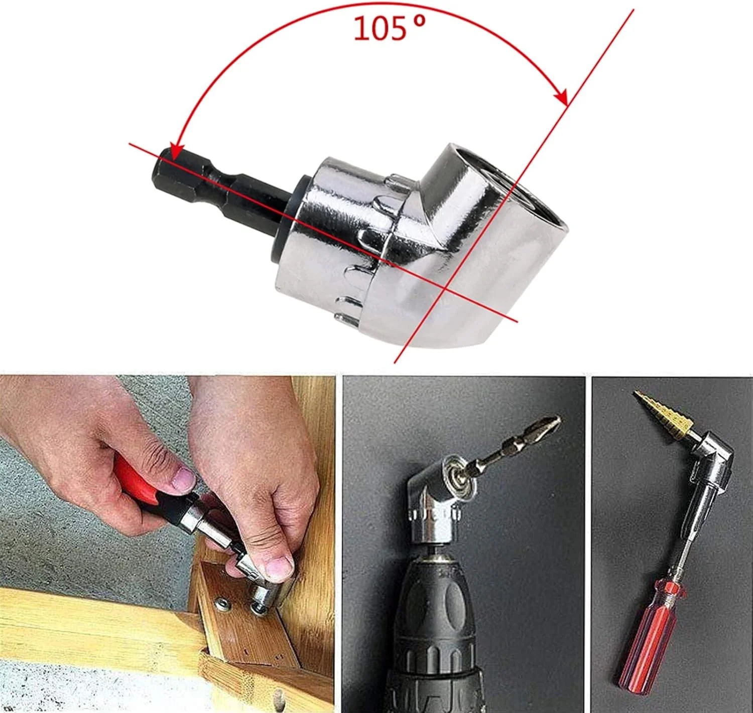 YHUAEE مجموعه پیچ گوشتی با زاویه قابل تنظیم و سری های چرخشی، مناسب برای ابزارهای دستی پیچ گوشتی، سری مگنتی و دریل برقی YHUAEE مجموعه پیچ گوشتی با زاویه قابل تنظیم و سری های چرخشی، مناسب برای ابزارهای دستی پیچ گوشتی، سری مگنتی و دریل برقی