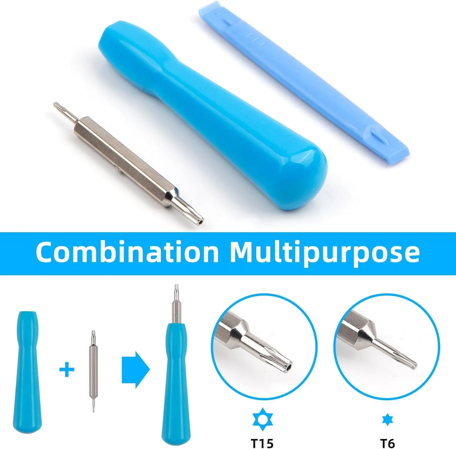 پیچ گوشتی برای زنگ در تصویری، پیچ گوشتی دو سر T6 و T15 مناسب برای تعویض باتری، شارژ و دسترسی به بازنشانی رمز وای فای زنگ در تصویری و مدل های 2، پرو و الیت، باز کردن قفل امنیتی بدون شکستن پیچ گوشتی برای زنگ در تصویری، پیچ گوشتی دو سر T6 و T15 مناسب برای تعویض باتری، شارژ و دسترسی به بازنشانی رمز وای فای زنگ در تصویری و مدل های 2، پرو و الیت، باز کردن قفل امنیتی بدون شکستن