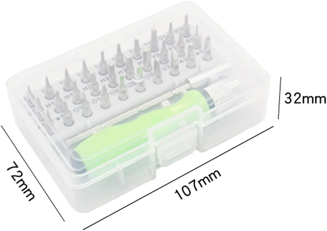 مجموعه پیچ گوشتی مغناطیسی 32 در 1 چند منظوره تعمیرات برای کامپیوتر و لپ تاپ مجموعه پیچ گوشتی مغناطیسی 32 در 1 چند منظوره تعمیرات برای کامپیوتر و لپ تاپ