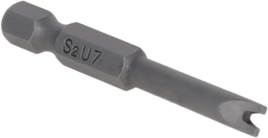 مجموعه سری پیچ گوشتی U شکل یوتولمارت 5 عددی، شفت شش گوش 1/4 اینچی، مغناطیسی U4 U5 U6 U7 U8، طول 50 میلی متر، کیت ابزار پیچ گوشتی CrV