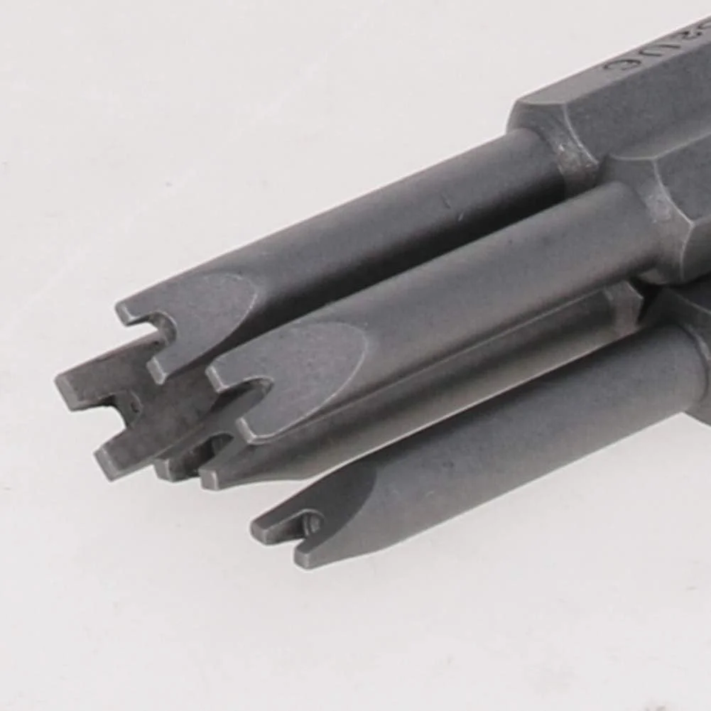 مجموعه سری پیچ گوشتی U شکل یوتولمارت 5 عددی، شفت شش گوش 1/4 اینچی، مغناطیسی U4 U5 U6 U7 U8، طول 50 میلی متر، کیت ابزار پیچ گوشتی CrV