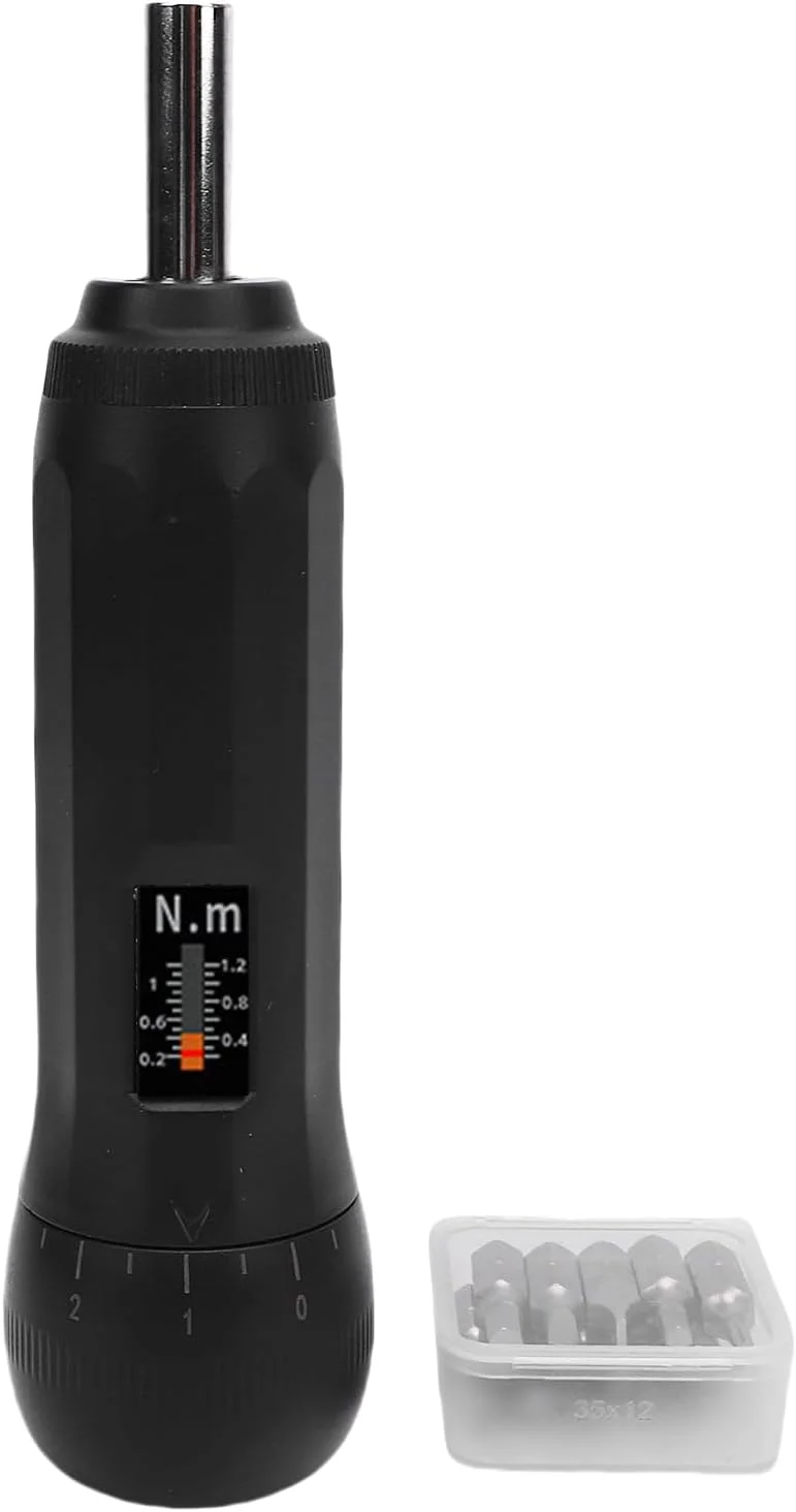 آچار پیچ گوشتی ترکمتر از پیش تنظیم شده OVAQUIXI با سری های S2، مجموعه آچار پیچ گوشتی ترکمتر با درایو 1/4 اینچ برای ابزارهای تعمیر و نگهداری، محدوده 0.2-1.2 نیوتن متر آچار پیچ گوشتی ترکمتر از پیش تنظیم شده OVAQUIXI با سری های S2، مجموعه آچار پیچ گوشتی ترکمتر با درایو 1/4 اینچ برای ابزارهای تعمیر و نگهداری، محدوده 0.2-1.2 نیوتن متر