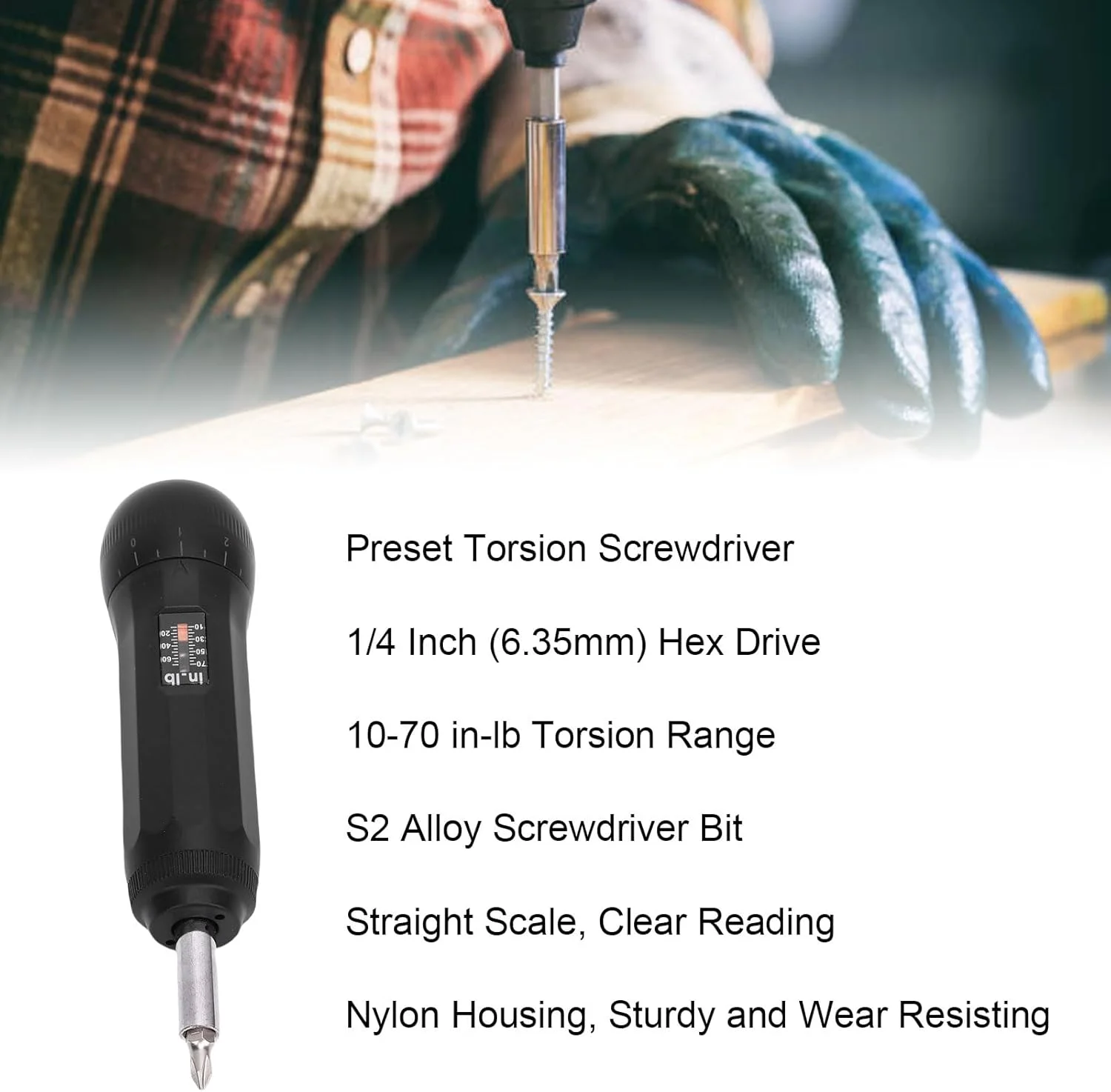 پیچ گوشتی گشتاور از پیش تنظیم شده با 10 سری، ست پیچ گوشتی گشتاور با درایو 1/4 اینچ برای ابزارهای تعمیر و نگهداری، محدوده 10-70 اینچ-پوند پیچ گوشتی گشتاور از پیش تنظیم شده با 10 سری، ست پیچ گوشتی گشتاور با درایو 1/4 اینچ برای ابزارهای تعمیر و نگهداری، محدوده 10-70 اینچ-پوند