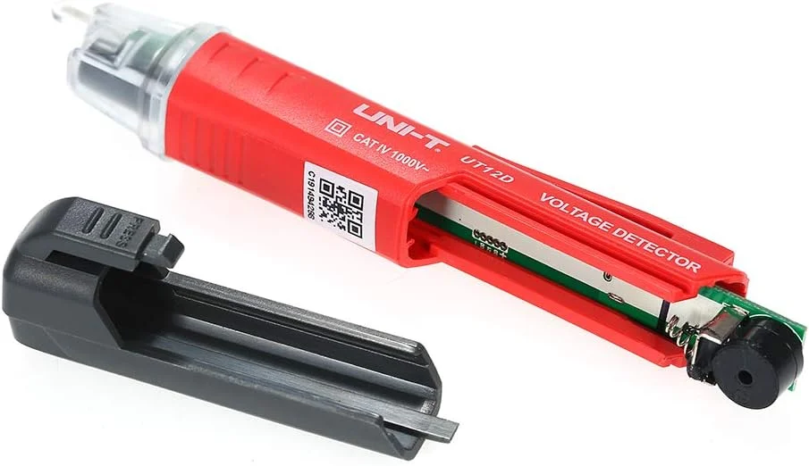 تستر مدار UNI-T، تستر ولتاژ AC غیر تماسی قابل حمل به شکل قلم با آلارم صوتی و نوری و چراغ قوه LED