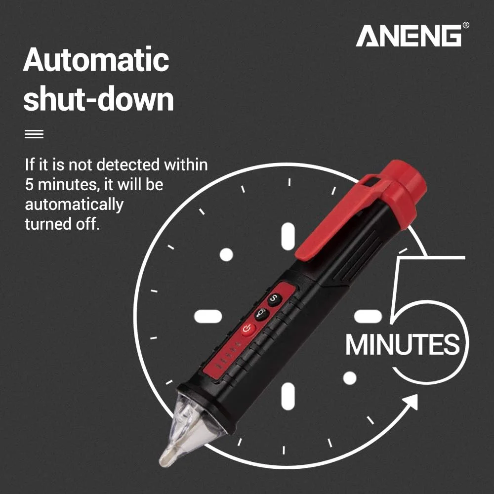 یونی-تی تستر ولتاژ غیر تماسی مدل VD802، قلم تست ولتاژ AC 12 تا 1000 ولت، نشانگر LED، آشکارساز ولتاژ پریز یونی-تی تستر ولتاژ غیر تماسی مدل VD802، قلم تست ولتاژ AC 12 تا 1000 ولت، نشانگر LED، آشکارساز ولتاژ پریز