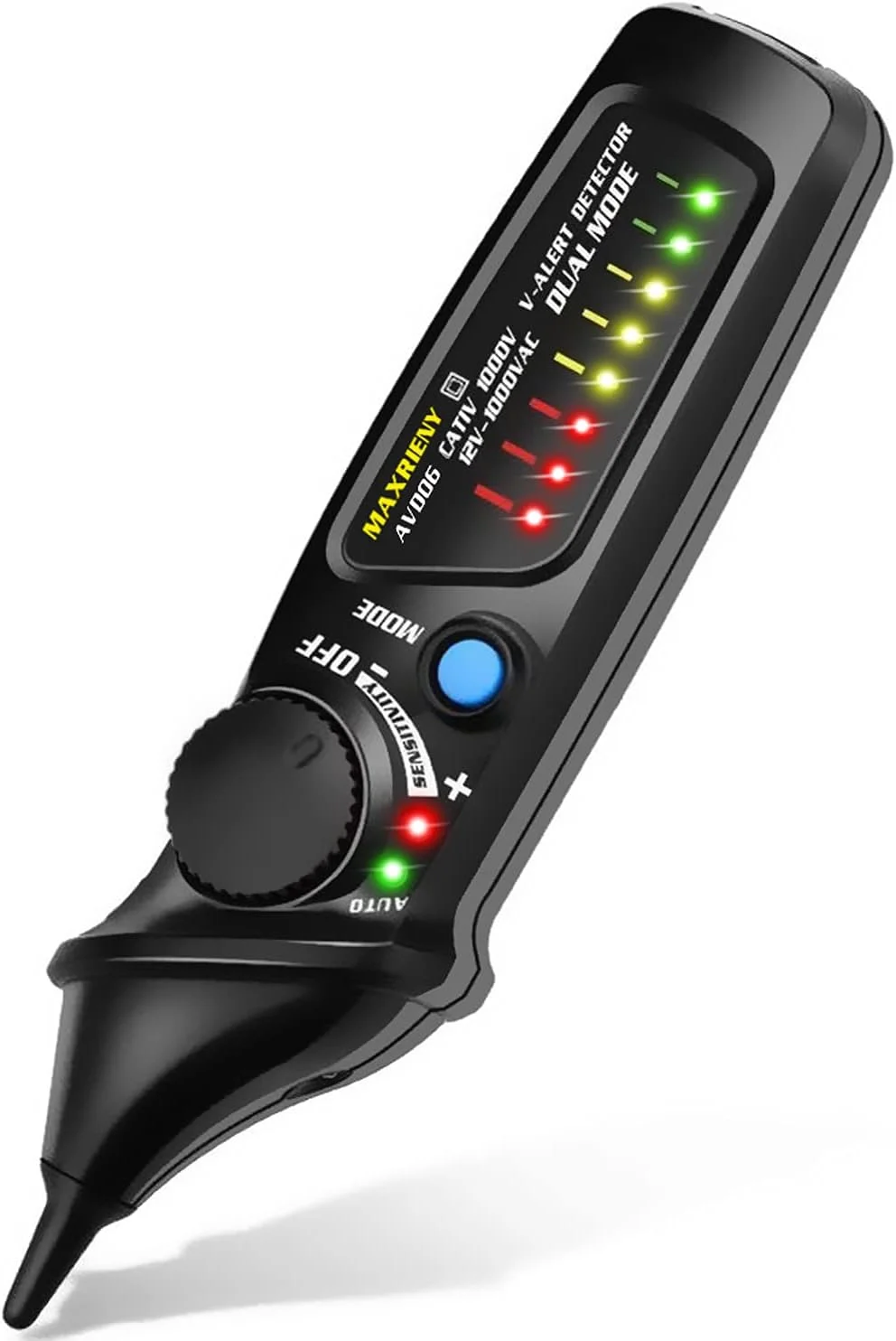 تستر یونیتی AVD06، تستر ولتاژ AC دو حالته 12V/48V~1000V، قلم تست ولتاژ AC غیر تماسی با عملکرد چراغ قوه تستر یونیتی AVD06، تستر ولتاژ AC دو حالته 12V/48V~1000V، قلم تست ولتاژ AC غیر تماسی با عملکرد چراغ قوه