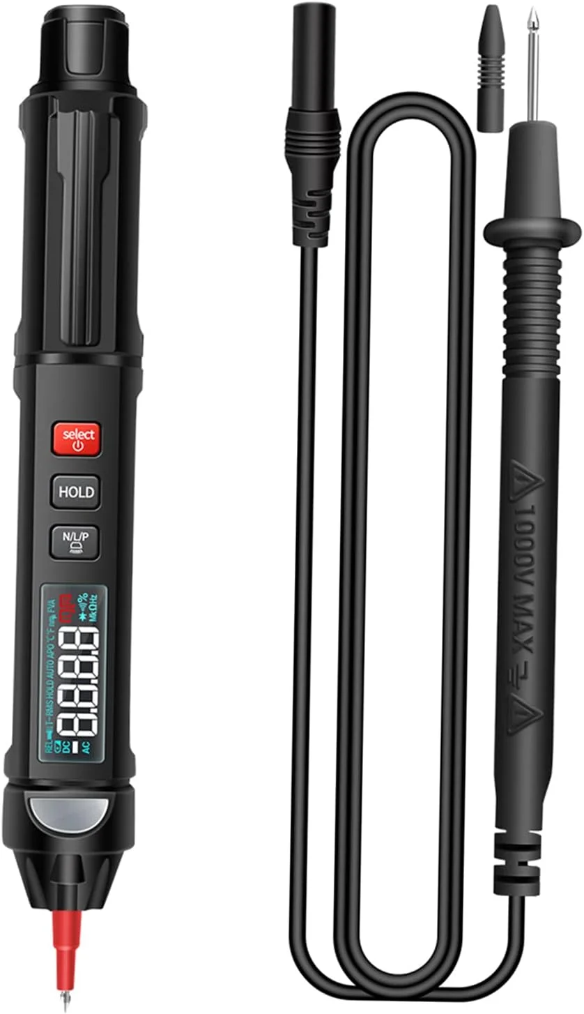 مولتی متر قلمی دیجیتال یونی تی مدل A3008 با 6000 شمارنده، صفحه نمایش ال سی دی، چراغ قوه، NCV و خاموش شدن خودکار برای تست ولتاژ، مقاومت، ظرفیت خازنی، دیود و تست پیوستگی (رنگ مولتی متر قلمی دیجیتال یونی تی مدل A3008 با 6000 شمارنده، صفحه نمایش ال سی دی، چراغ قوه، NCV و خاموش شدن خودکار برای تست ولتاژ، مقاومت، ظرفیت خازنی، دیود و تست پیوستگی (رنگ