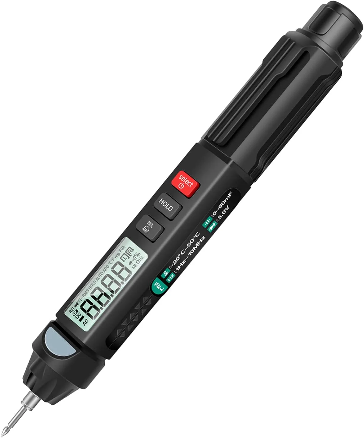 مولتی متر قلمی دیجیتال یونی تی مدل A3007 با 6000 شمارنده، نمایشگر LCD با نور پس زمینه، چراغ قوه، NCV، خاموش شدن خودکار و لوازم جانبی برای اندازه گیری ولتاژ، جریان، مقاومت، ظرفیت و دیود مولتی متر قلمی دیجیتال یونی تی مدل A3007 با 6000 شمارنده، نمایشگر LCD با نور پس زمینه، چراغ قوه، NCV، خاموش شدن خودکار و لوازم جانبی برای اندازه گیری ولتاژ، جریان، مقاومت، ظرفیت و دیود