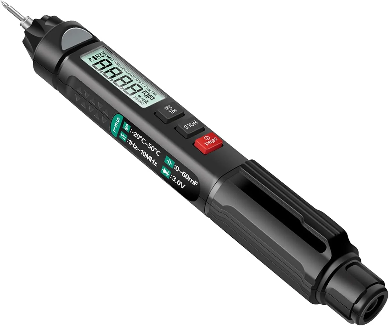 مولتی متر قلمی دیجیتال یونی تی مدل A3007 با 6000 شمارنده، نمایشگر LCD با نور پس زمینه، چراغ قوه، NCV، خاموش شدن خودکار و لوازم جانبی برای اندازه گیری ولتاژ، جریان، مقاومت، ظرفیت و دیود مولتی متر قلمی دیجیتال یونی تی مدل A3007 با 6000 شمارنده، نمایشگر LCD با نور پس زمینه، چراغ قوه، NCV، خاموش شدن خودکار و لوازم جانبی برای اندازه گیری ولتاژ، جریان، مقاومت، ظرفیت و دیود