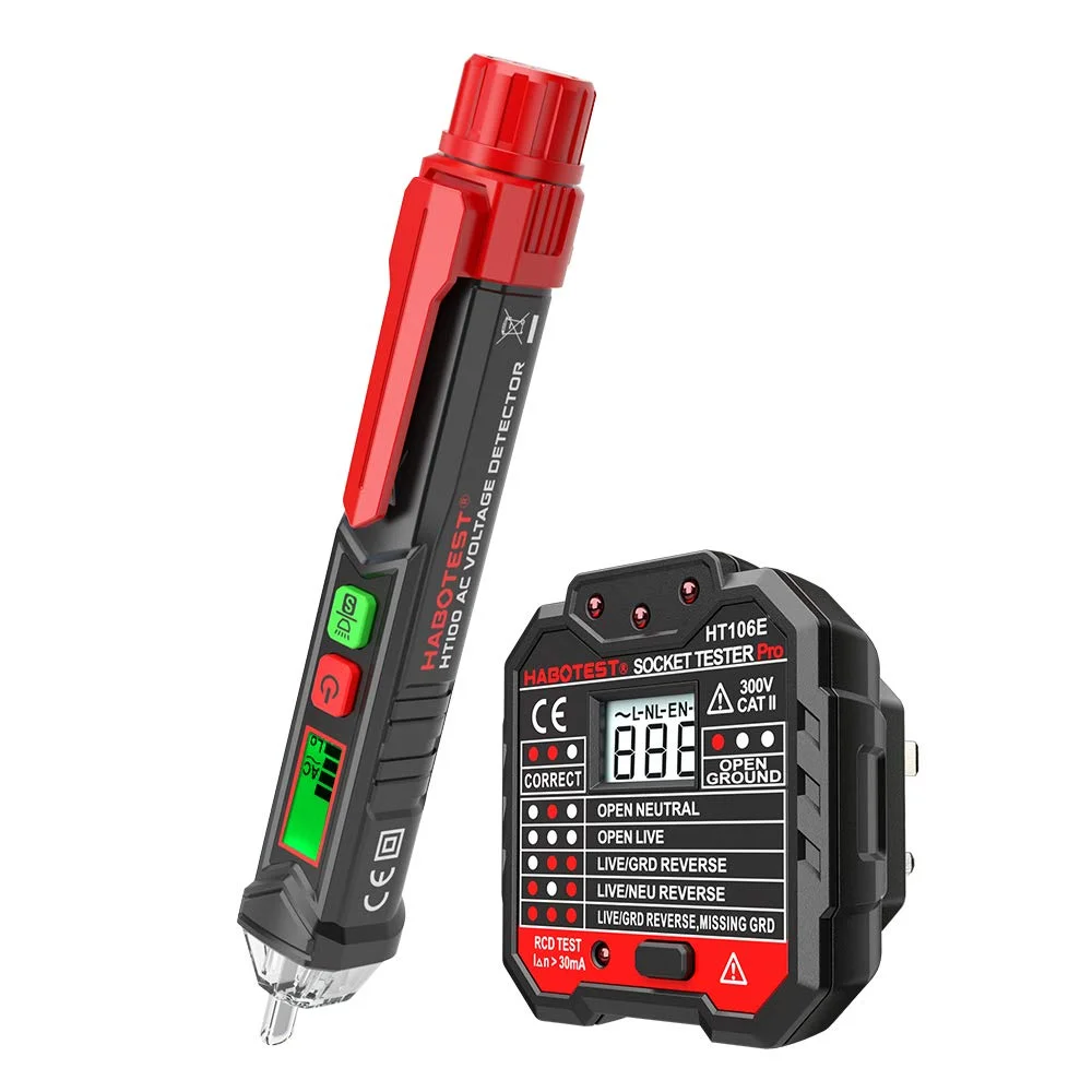 تستر ولتاژ AC غیر تماسی قابل حمل موریلیان، تستر پیشرفته پریز برق RCD، آشکارساز هشدار V به شکل قلم با صفحه نمایش LCD با نور پس زمینه و آلارم صوتی و نوری تستر ولتاژ AC غیر تماسی قابل حمل موریلیان، تستر پیشرفته پریز برق RCD، آشکارساز هشدار V به شکل قلم با صفحه نمایش LCD با نور پس زمینه و آلارم صوتی و نوری