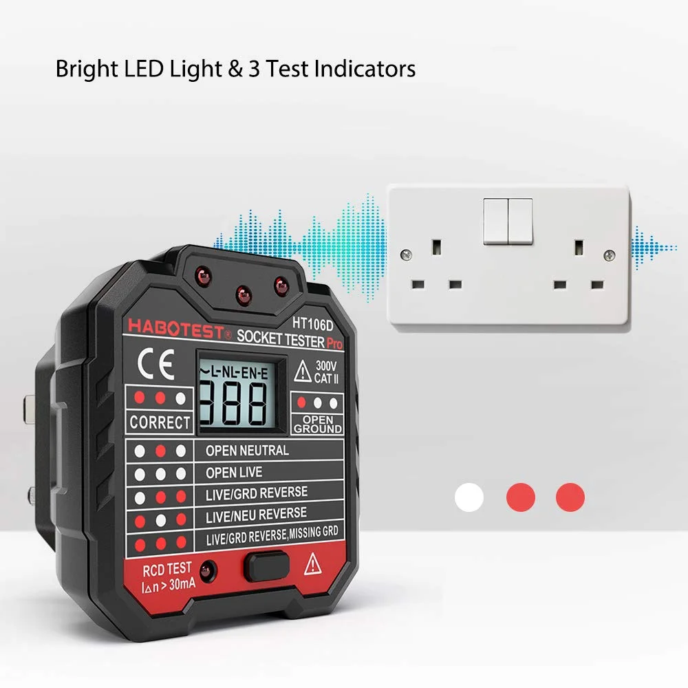 تستر ولتاژ AC غیر تماسی قابل حمل موریلیان، تستر پیشرفته پریز برق RCD، آشکارساز هشدار V به شکل قلم با صفحه نمایش LCD با نور پس زمینه و آلارم صوتی و نوری تستر ولتاژ AC غیر تماسی قابل حمل موریلیان، تستر پیشرفته پریز برق RCD، آشکارساز هشدار V به شکل قلم با صفحه نمایش LCD با نور پس زمینه و آلارم صوتی و نوری