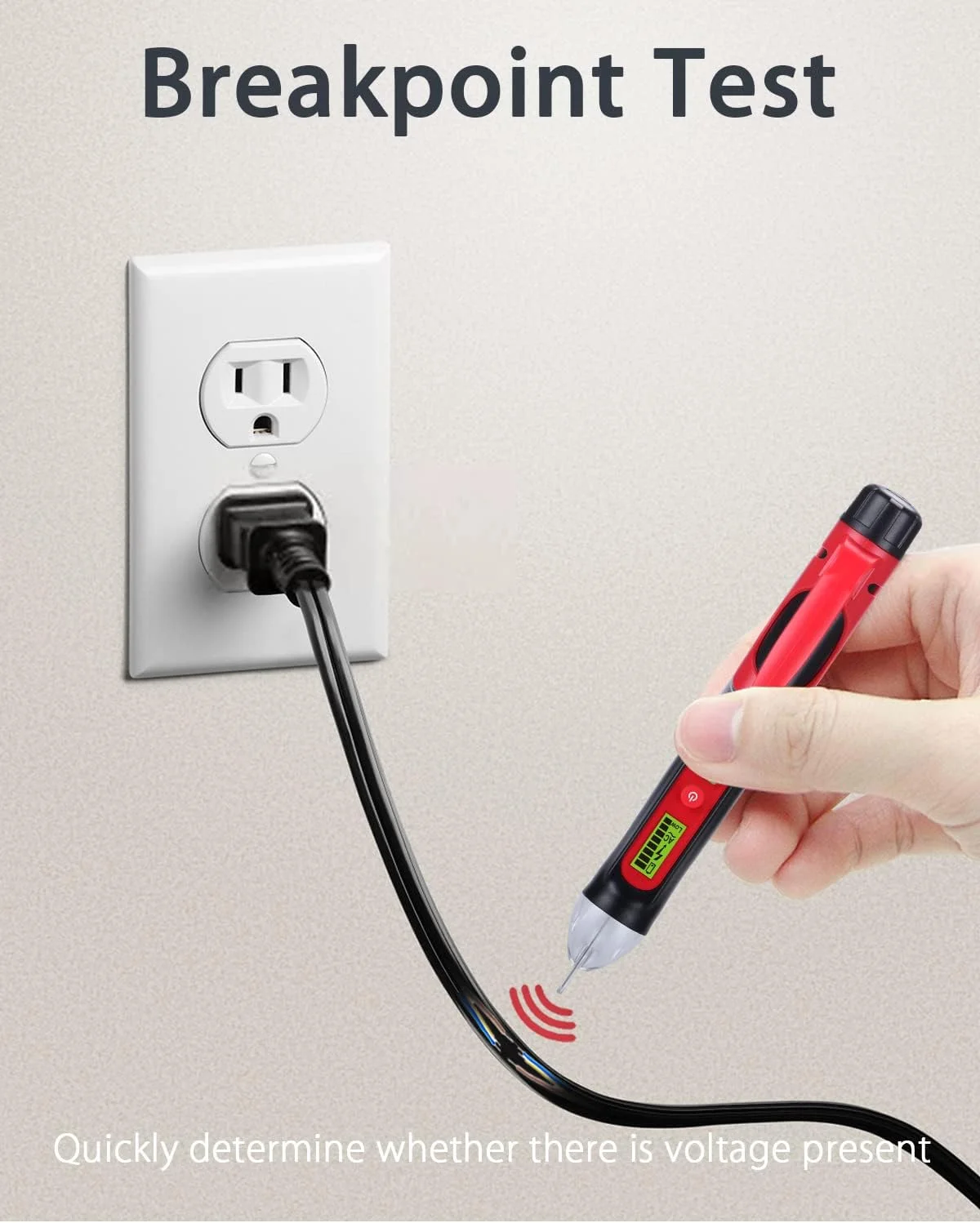 قلم تشخیص ولتاژ AC غیر تماسی وینتاکت، دو محدوده، حساسیت قابل تنظیم، تستر نقطه شکست سیم برق با چراغ قوه و نشانگر هشدار دهنده بوق قلم تشخیص ولتاژ AC غیر تماسی وینتاکت، دو محدوده، حساسیت قابل تنظیم، تستر نقطه شکست سیم برق با چراغ قوه و نشانگر هشدار دهنده بوق