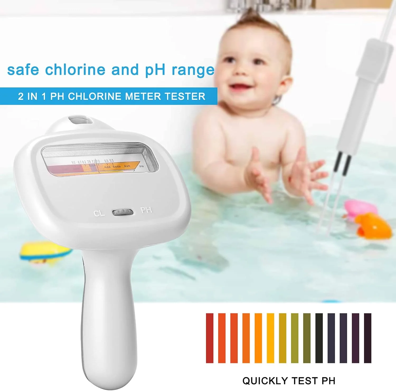 تستر استخر UNI-T مدل PC102C، قلم تست PH قابل حمل کیفیت آب استخر، تستر PH و کلر 2 در 1 تستر استخر UNI-T مدل PC102C، قلم تست PH قابل حمل کیفیت آب استخر، تستر PH و کلر 2 در 1