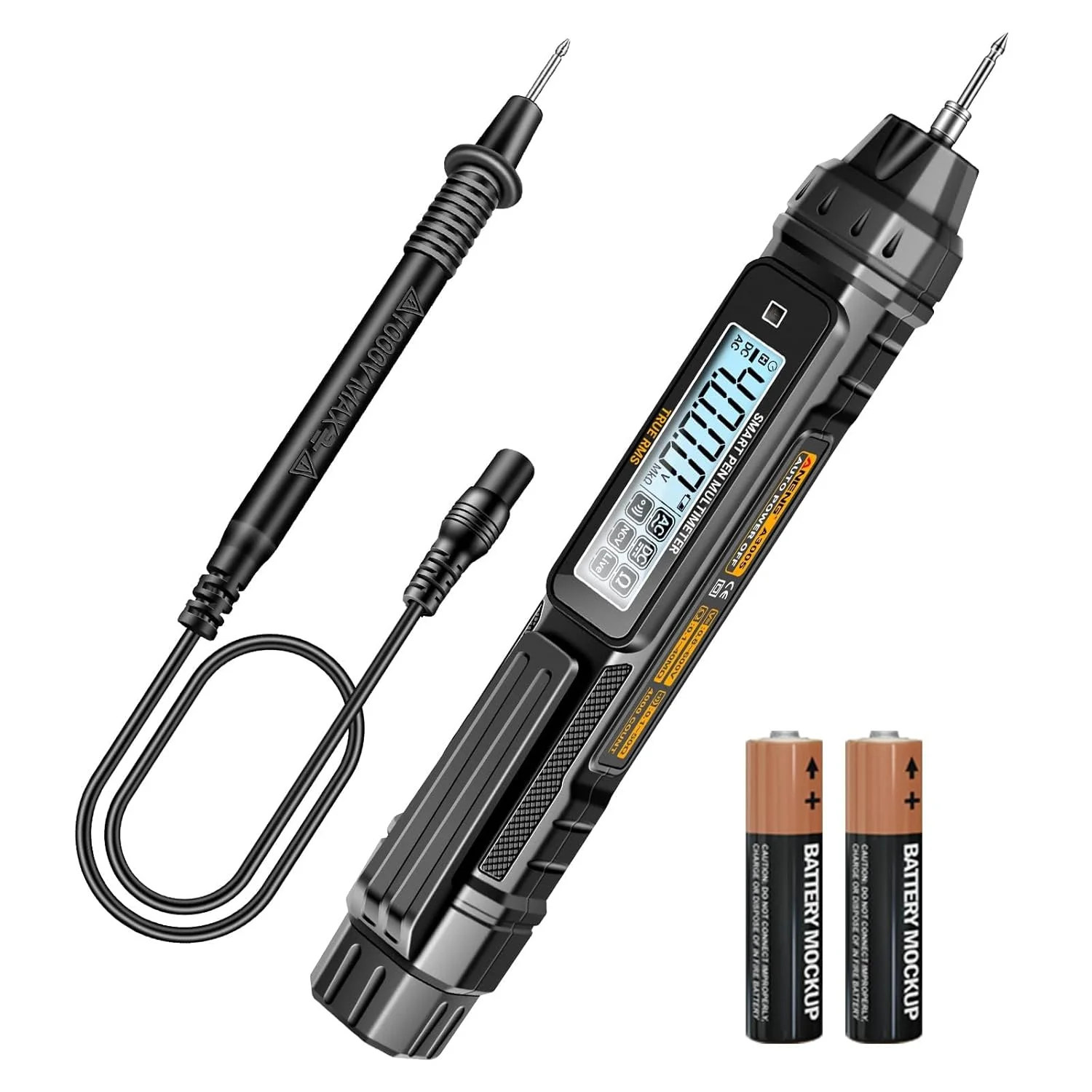 تستر ولتاژ AC/DC مولتی متر SYOSI، 4000 شمارنده، آمپرمتر حرفه ای نوع قلمی، تستر ولت متر غیر تماسی برای ولتاژ AC/DC، سیم برق، مقاومت، پیوستگی و تست دیود تستر ولتاژ AC/DC مولتی متر SYOSI، 4000 شمارنده، آمپرمتر حرفه ای نوع قلمی، تستر ولت متر غیر تماسی برای ولتاژ AC/DC، سیم برق، مقاومت، پیوستگی و تست دیود