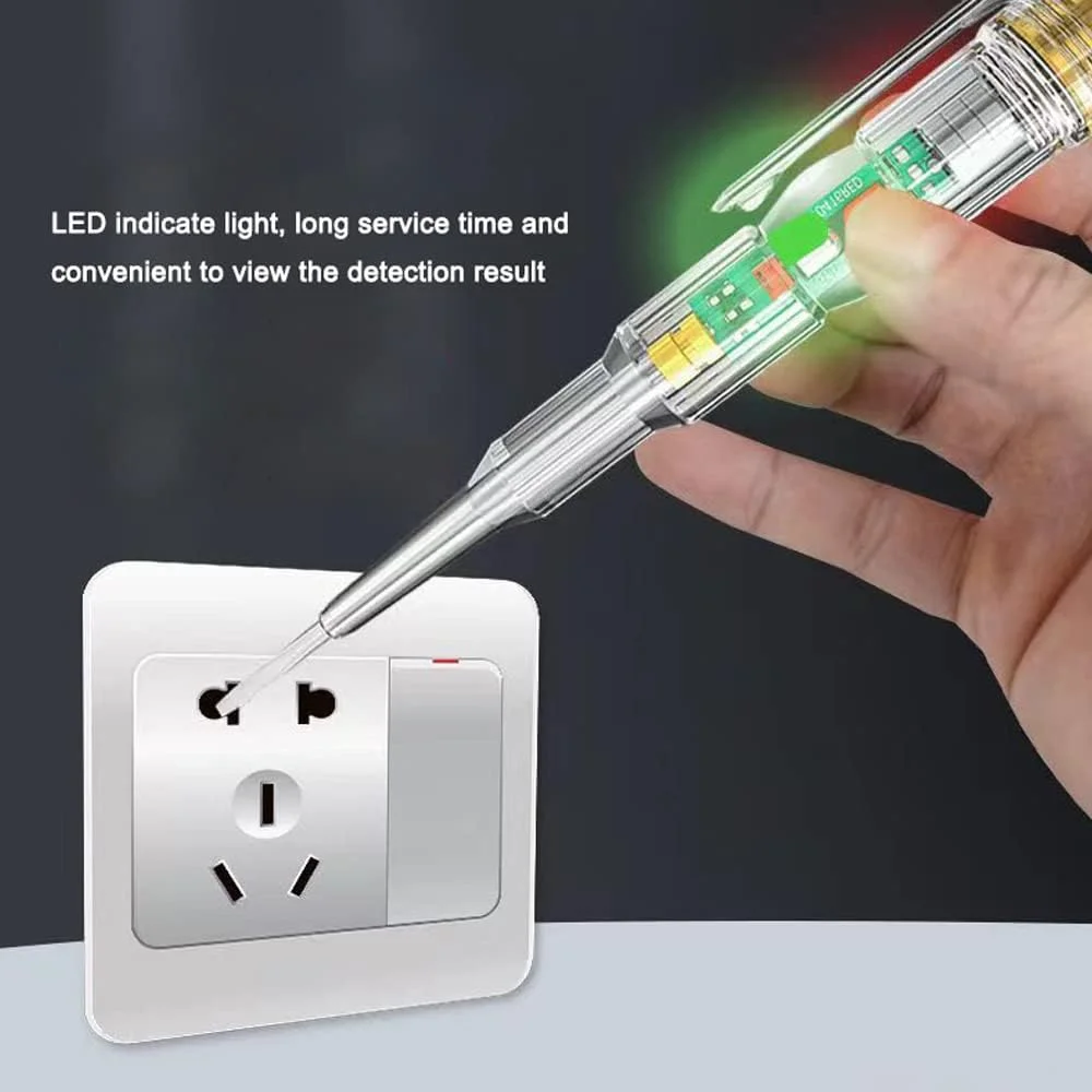 قلم تست ولتاژ هوشمند ضد آب پپیسکی، قلم تست برق ولتاژ با نور LED بسیار روشن، ابزار نشانگر الکتریکی با پیچ گوشتی قلم تست ولتاژ هوشمند ضد آب پپیسکی، قلم تست برق ولتاژ با نور LED بسیار روشن، ابزار نشانگر الکتریکی با پیچ گوشتی