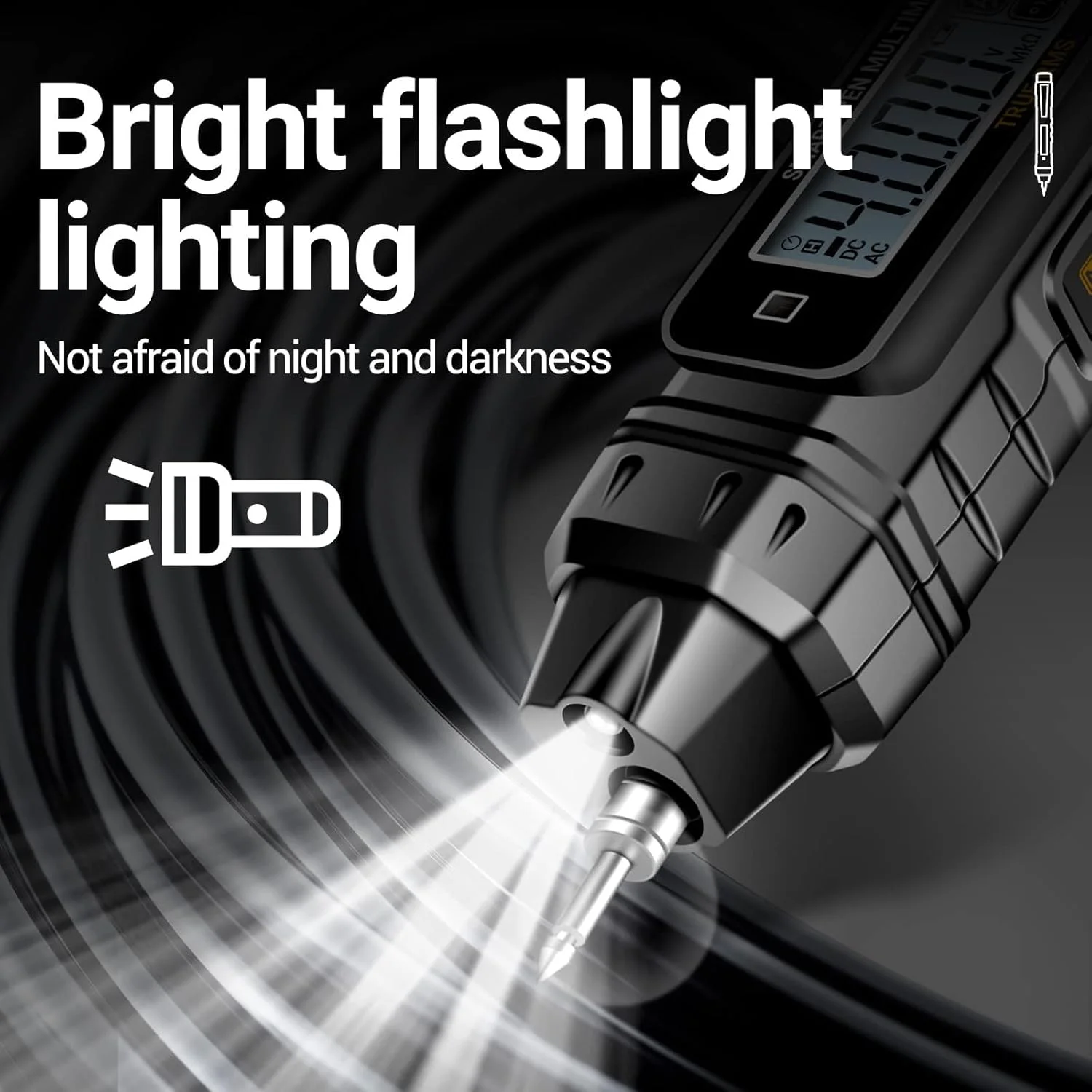 تستر ولتاژ AC/DC مولتی متر SYOSI، 4000 شمارنده، آمپرمتر حرفه ای نوع قلمی، تستر ولت متر غیر تماسی برای ولتاژ AC/DC، سیم برق، مقاومت، پیوستگی و تست دیود تستر ولتاژ AC/DC مولتی متر SYOSI، 4000 شمارنده، آمپرمتر حرفه ای نوع قلمی، تستر ولت متر غیر تماسی برای ولتاژ AC/DC، سیم برق، مقاومت، پیوستگی و تست دیود