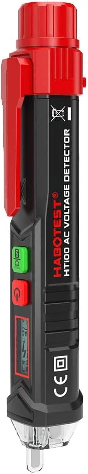 قلم تست ولتاژ غیر تماسی AC قابل حمل هابوتست با آلارم صوتی و نوری قلم تست ولتاژ غیر تماسی AC قابل حمل هابوتست با آلارم صوتی و نوری